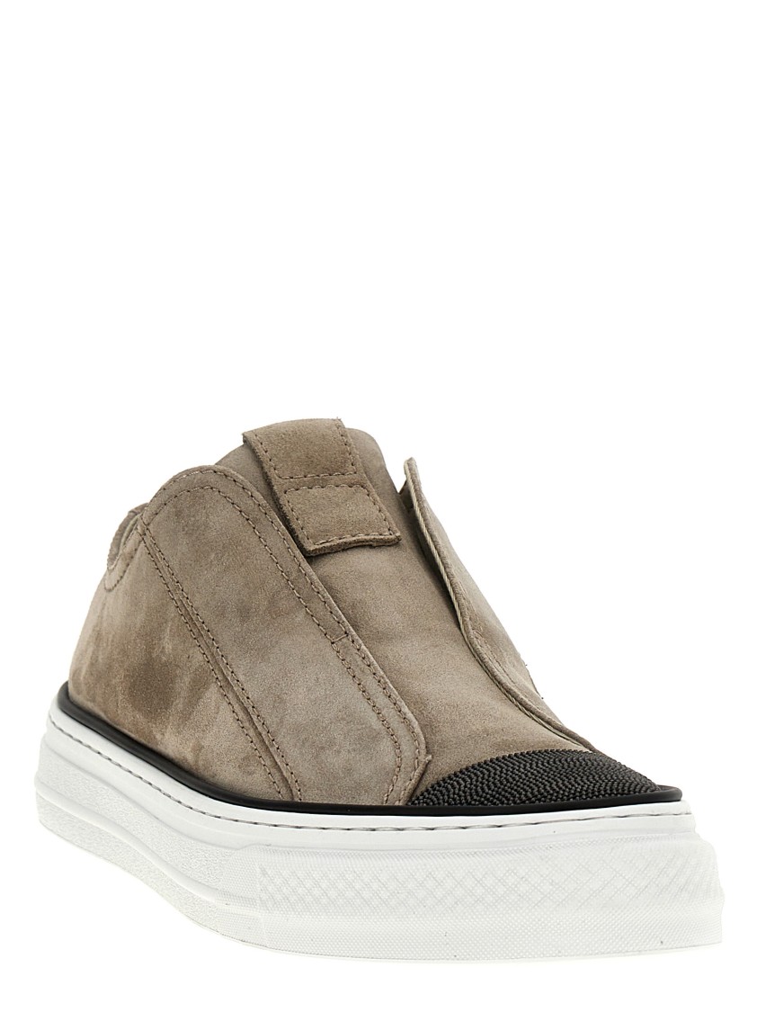 Brunello Cucinelli 'precious Toe' Sneakers