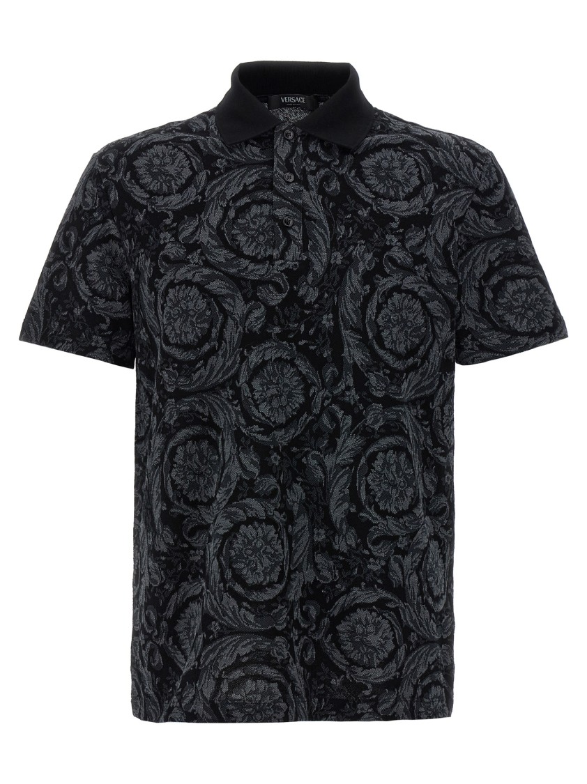 Tシャツ・カットソー VERSACE FW25 Baroque Polo Shirt (10139061A09796 1E510) 90_1013906-