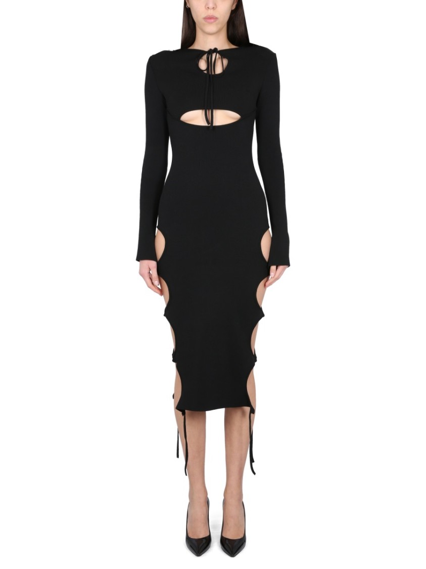 Andreädamo Andreâdamo Midi Dress With Cut-out Details