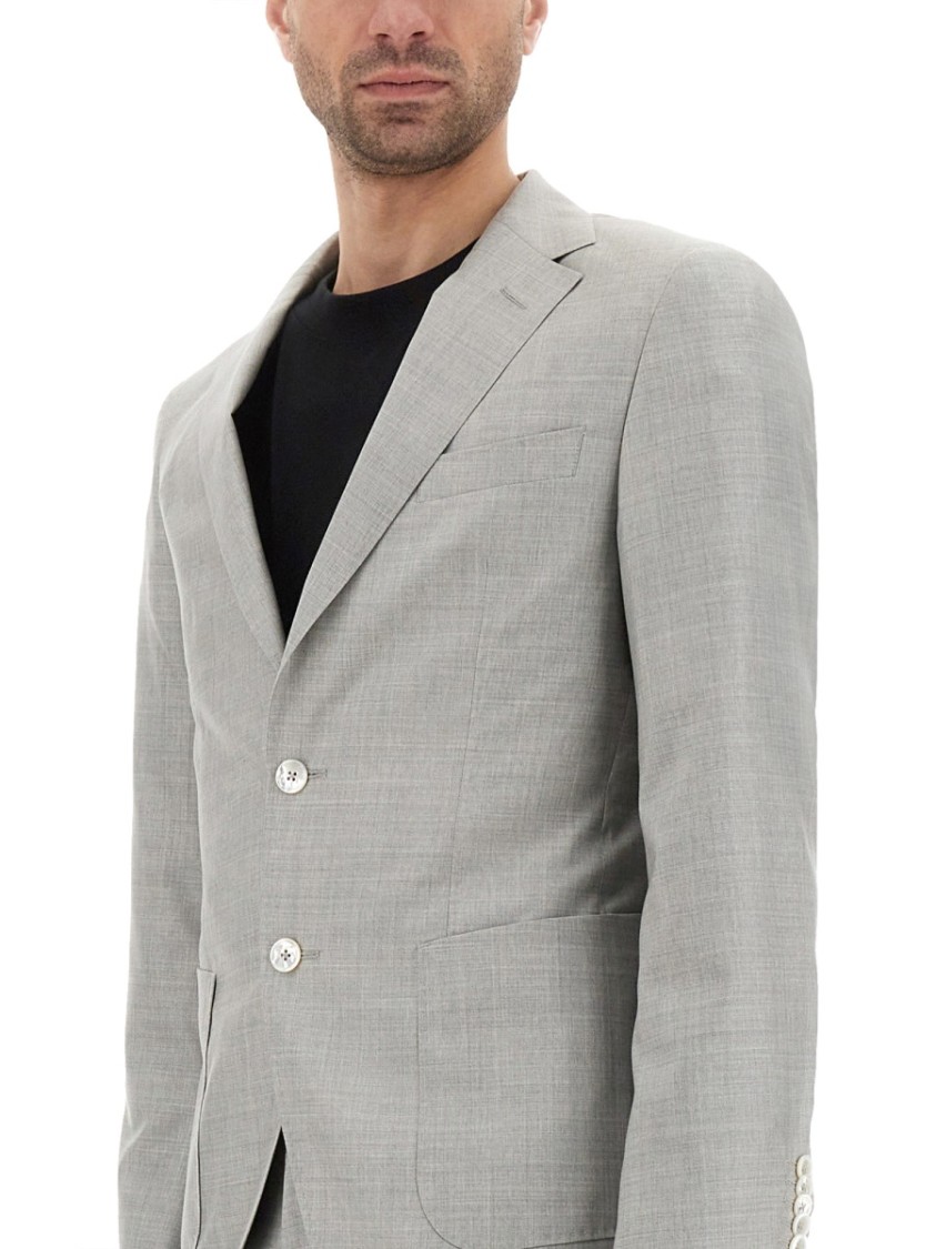 Shop Boss Camel "l-heston" Dress In Grey