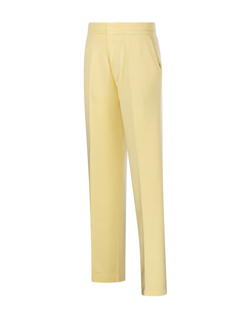 Forte Forte Tailored Stitched Milan Pant In Yellow