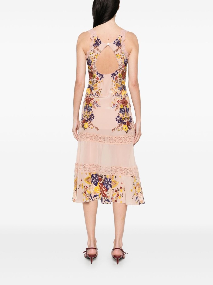 Farm Rio Floral Lace Slip Dress