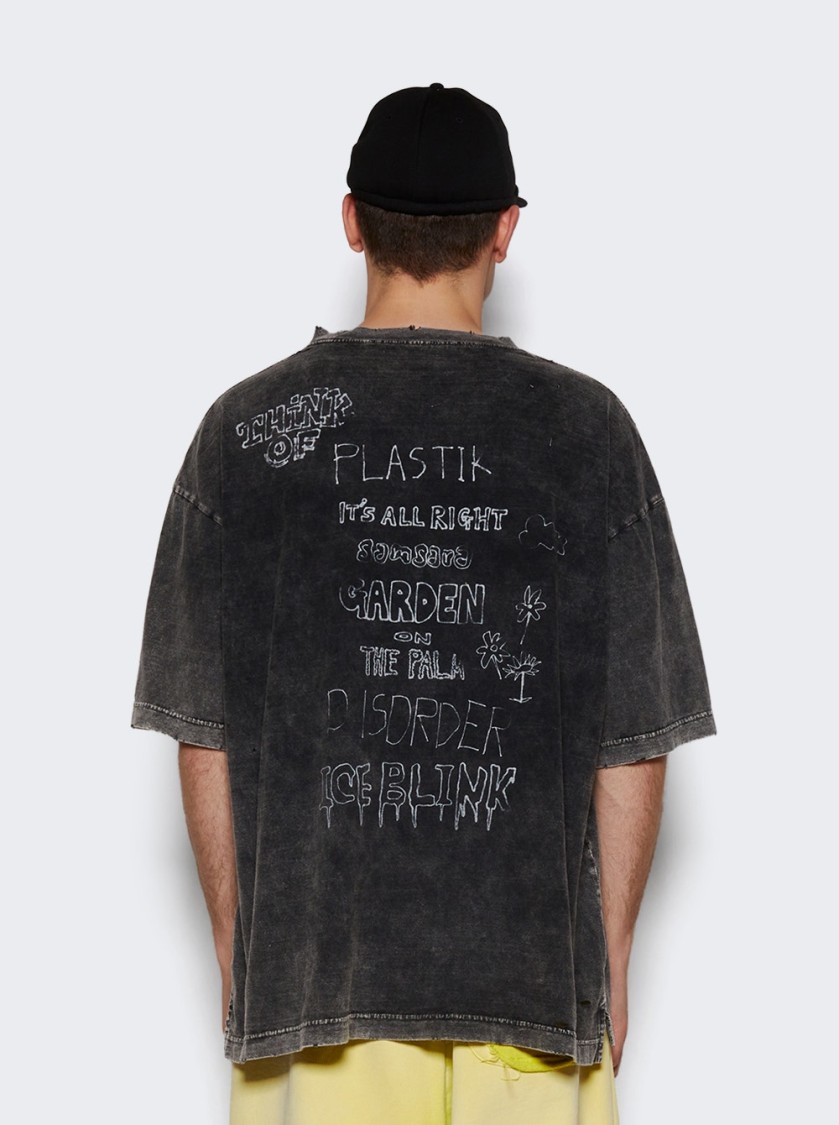 Miharayasuhiro Maison Mihara Yasuhiro Bleached Tee Black