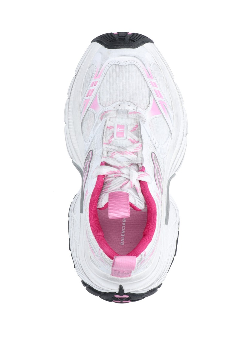Balenciaga Multicolor Mesh And Rubber 6xl Sneakers In White