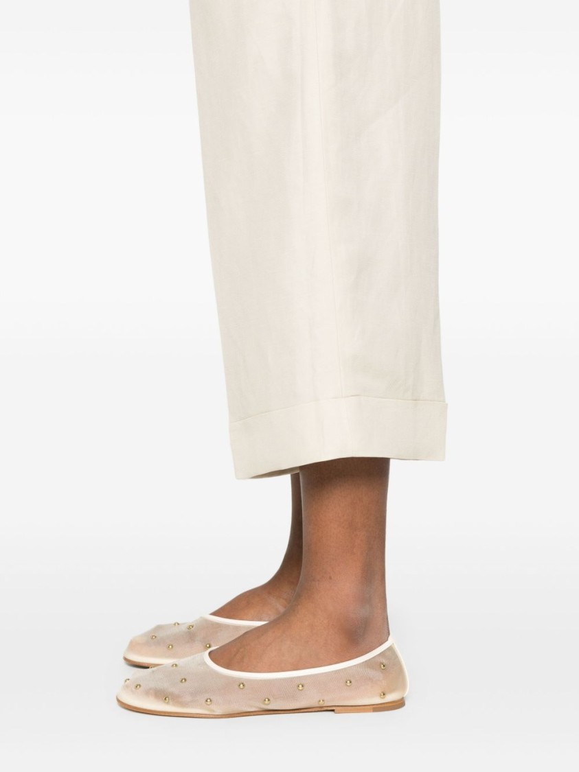 Ralph Lauren Beige Yaitlee Trousers In Neutral