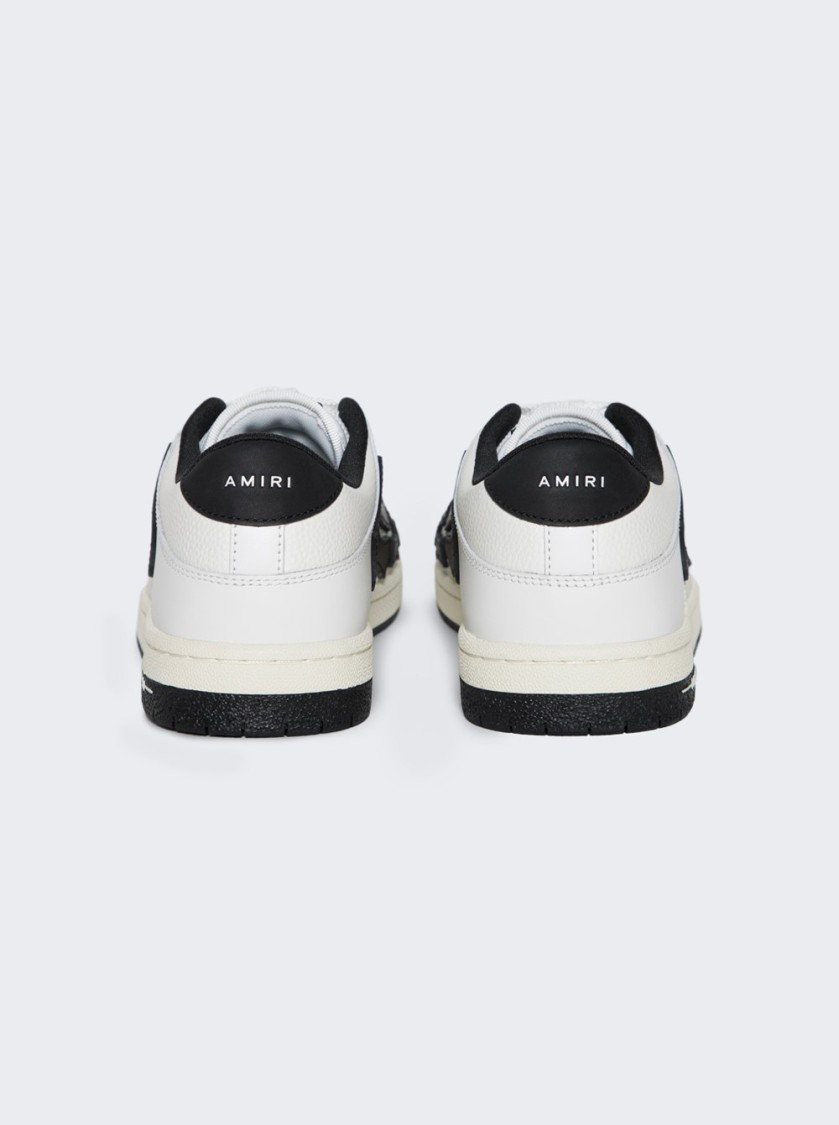 Shop Amiri Skel Top Low Sneaker White Black