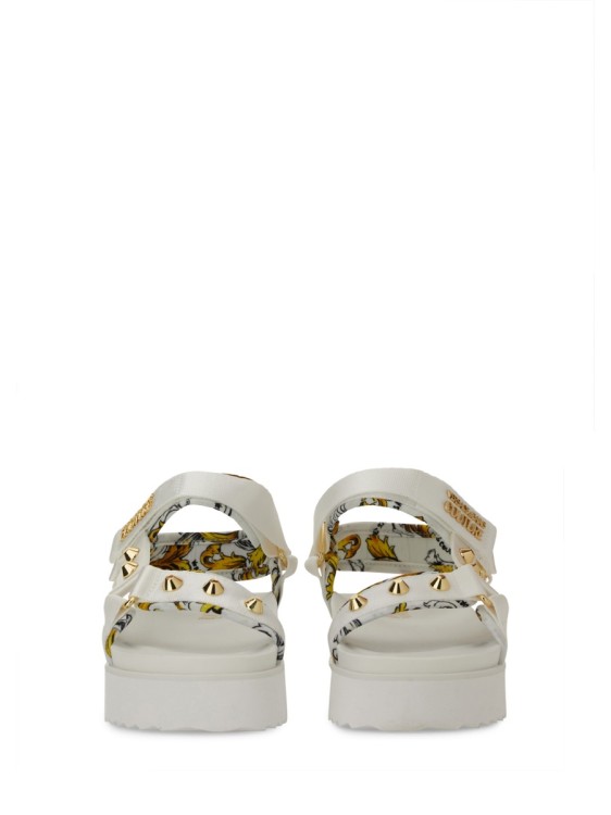 Versace Jeans Couture Sole With Decorative Logo Strap | THE LIST