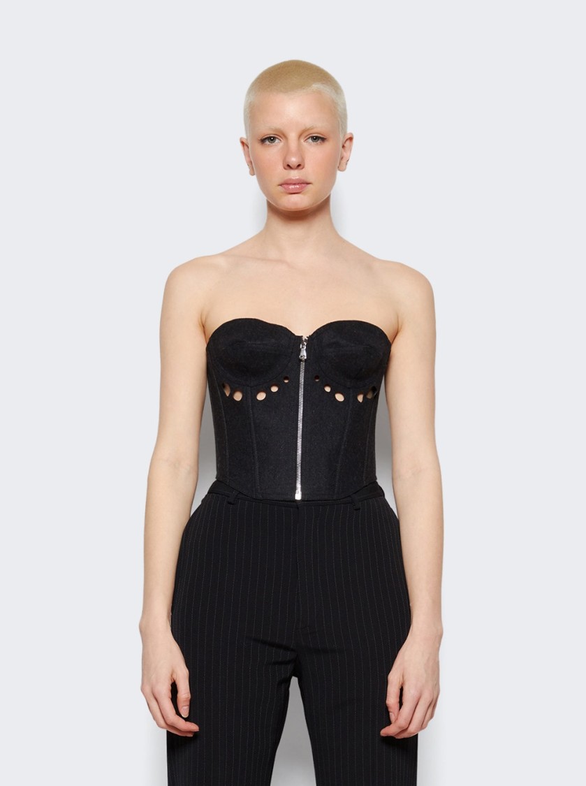 Jean Paul Gaultier Cyber Bustier With Zip Center