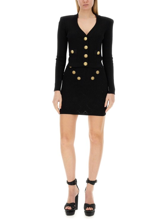ミニスカート Balmain Fitted Knit Skirt With Textured Pattern Balmain Fitted Knit Skirt With Textured Pattern | THE LIST