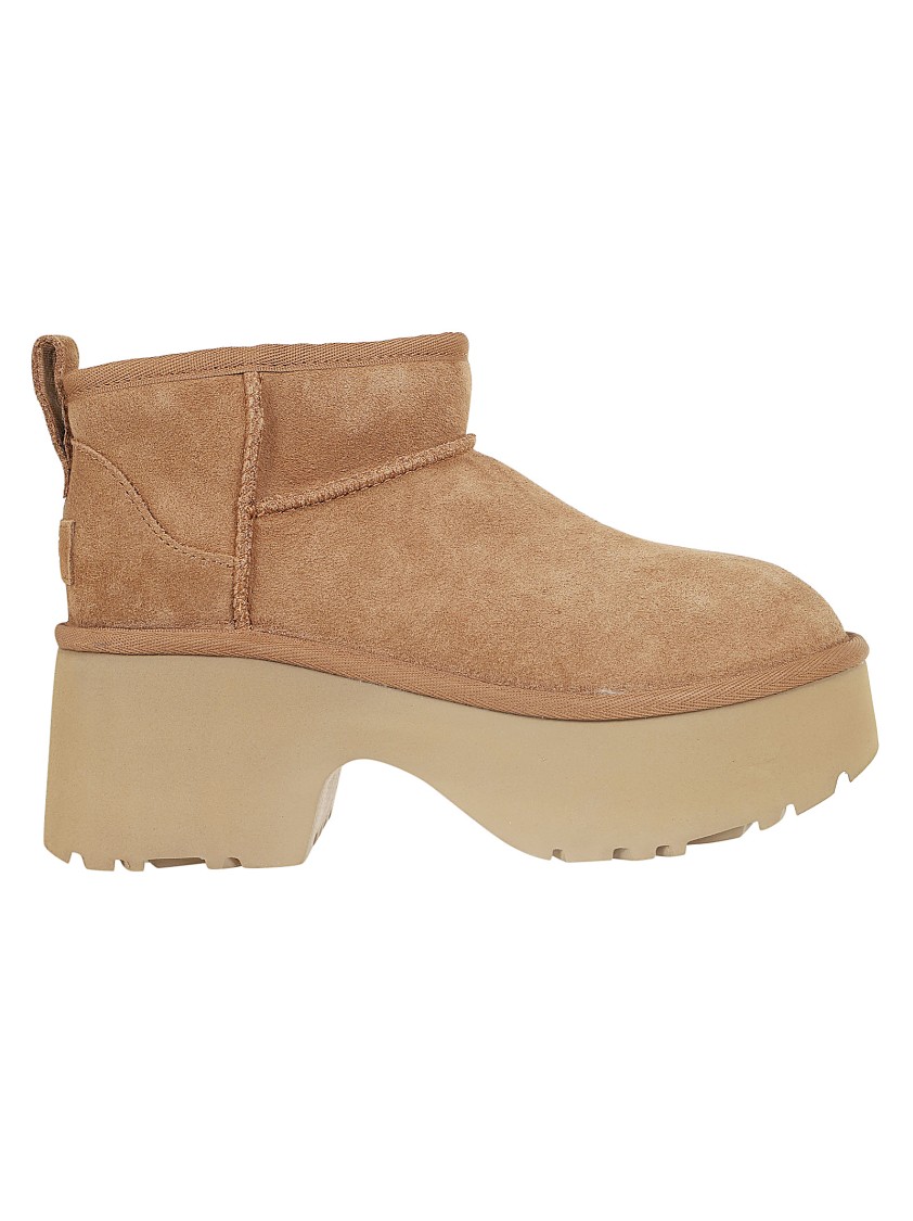 Ugg Brown 'ultra Mini New Heights' Boots In Brown