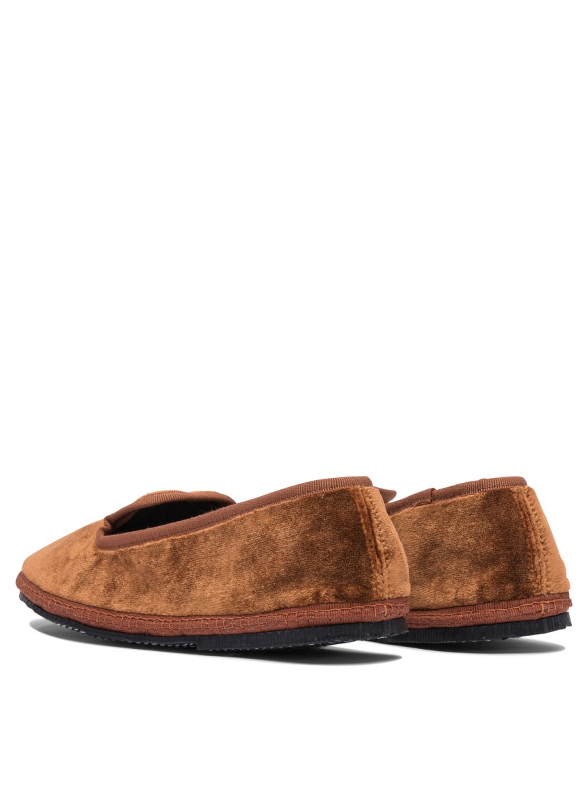 Sentier Di Segantin Roberta Plush Brown Loafers In Brown