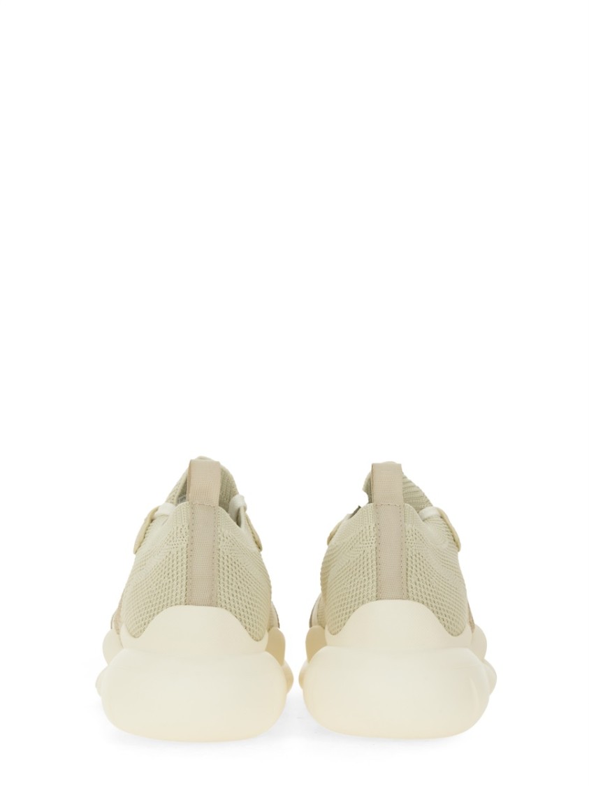 STUART WEITZMAN STUART WEITZMAN TEXTURED MESH AND LEATHER SNEAKERS WITH CHUNKY SOLE 