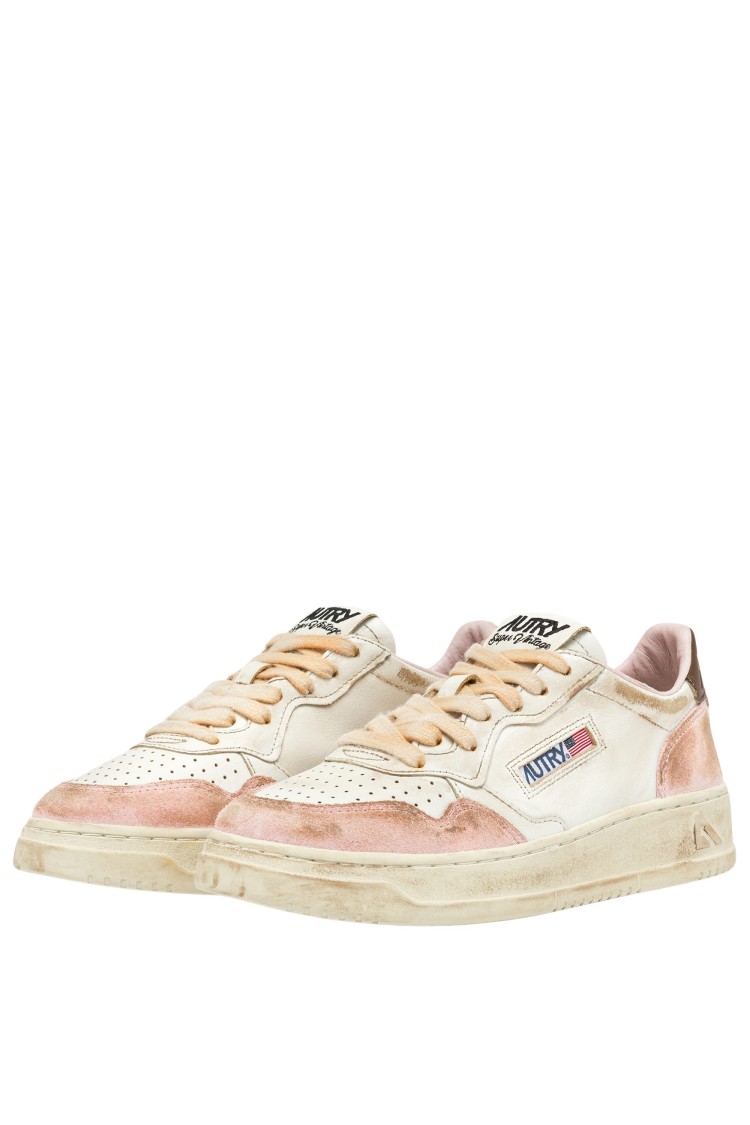 Autry Sup Vint Low Leat Suede In Multi