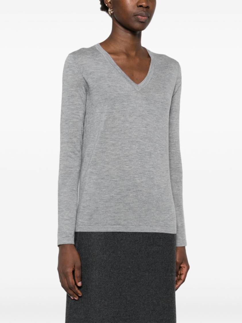Lisa Yang Heather Grey Cashmere Jane Cardigan In Grey