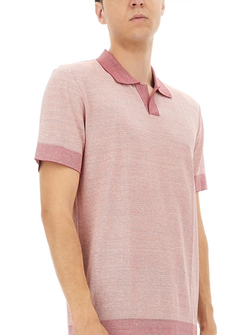 Shop Boss Camel Textured Polo Shirt