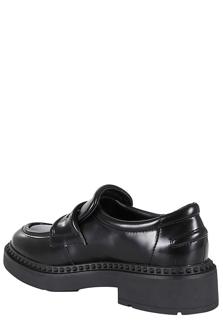 Ash Miracle Loafers In Calf Leather In Black