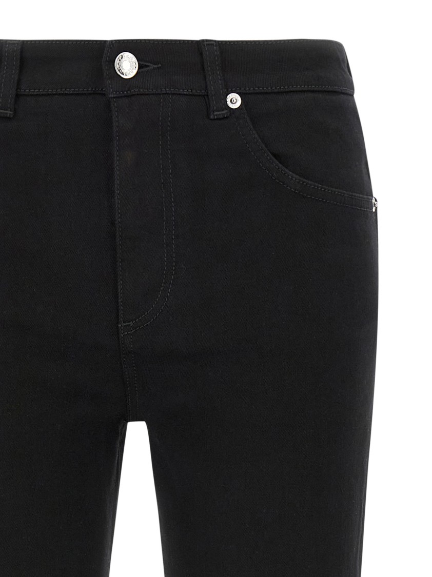 Dolce & Gabbana Slim Fit Stretch Cotton Denim Trousers In Black