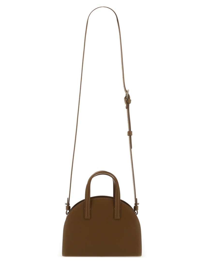 Apc Small Tote Bag Half-moon In Brown