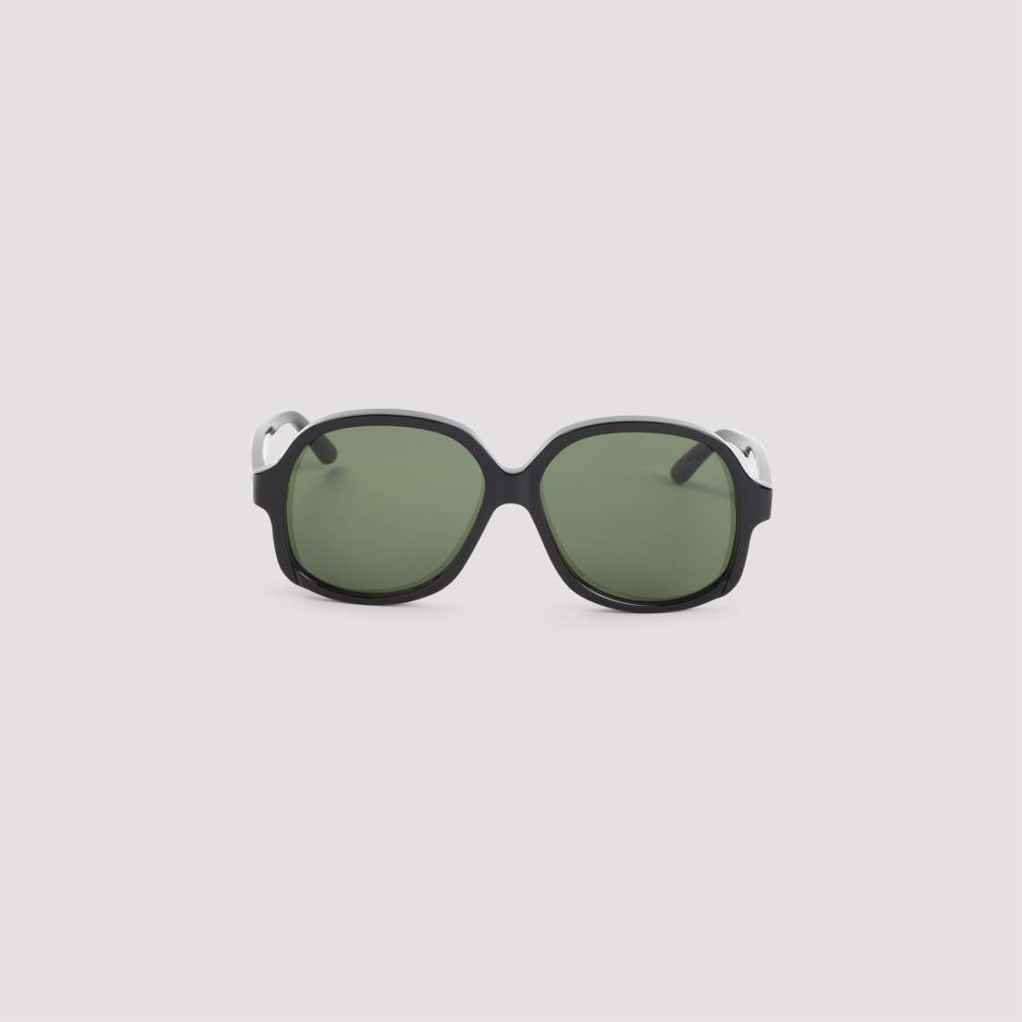 Valentino Vintage Black Acetate Sunglasses With Gold-tone Detail In Black