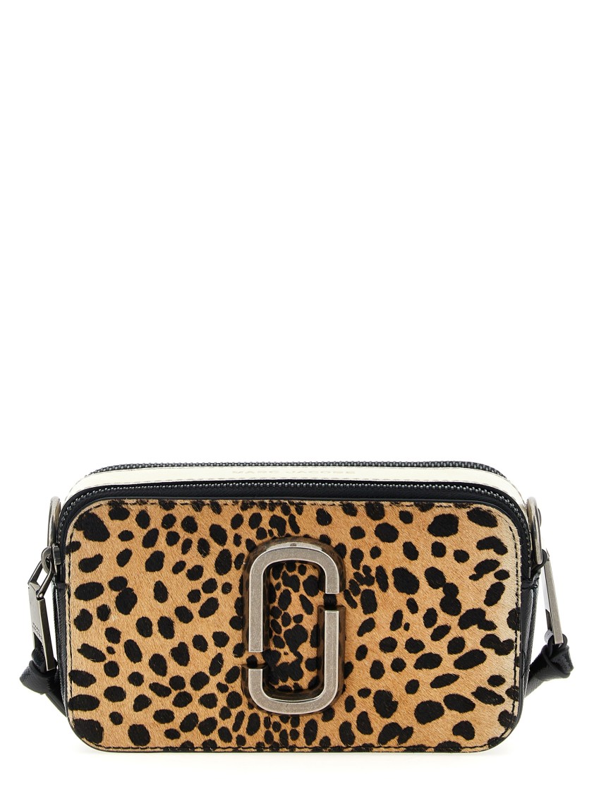 Marc Jacobs 'the Cheetah Snapshot' Crossbody Bag In Brown