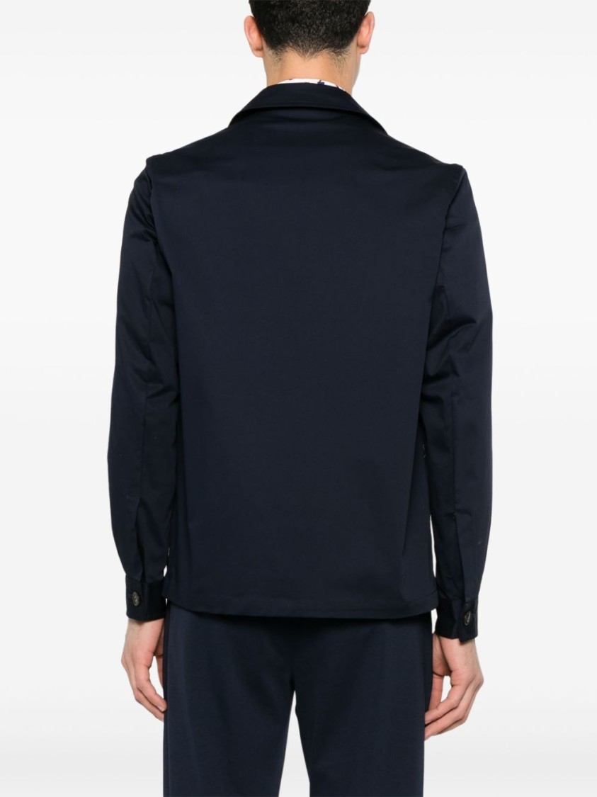 Shop Daniele Alessandrini Classic Button Closure Jacket With Tailored Silhouette In Black