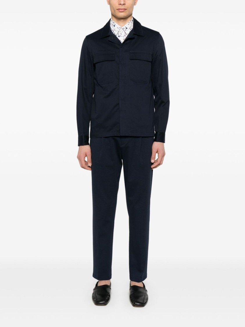 Shop Daniele Alessandrini Classic Button Closure Jacket With Tailored Silhouette In Black