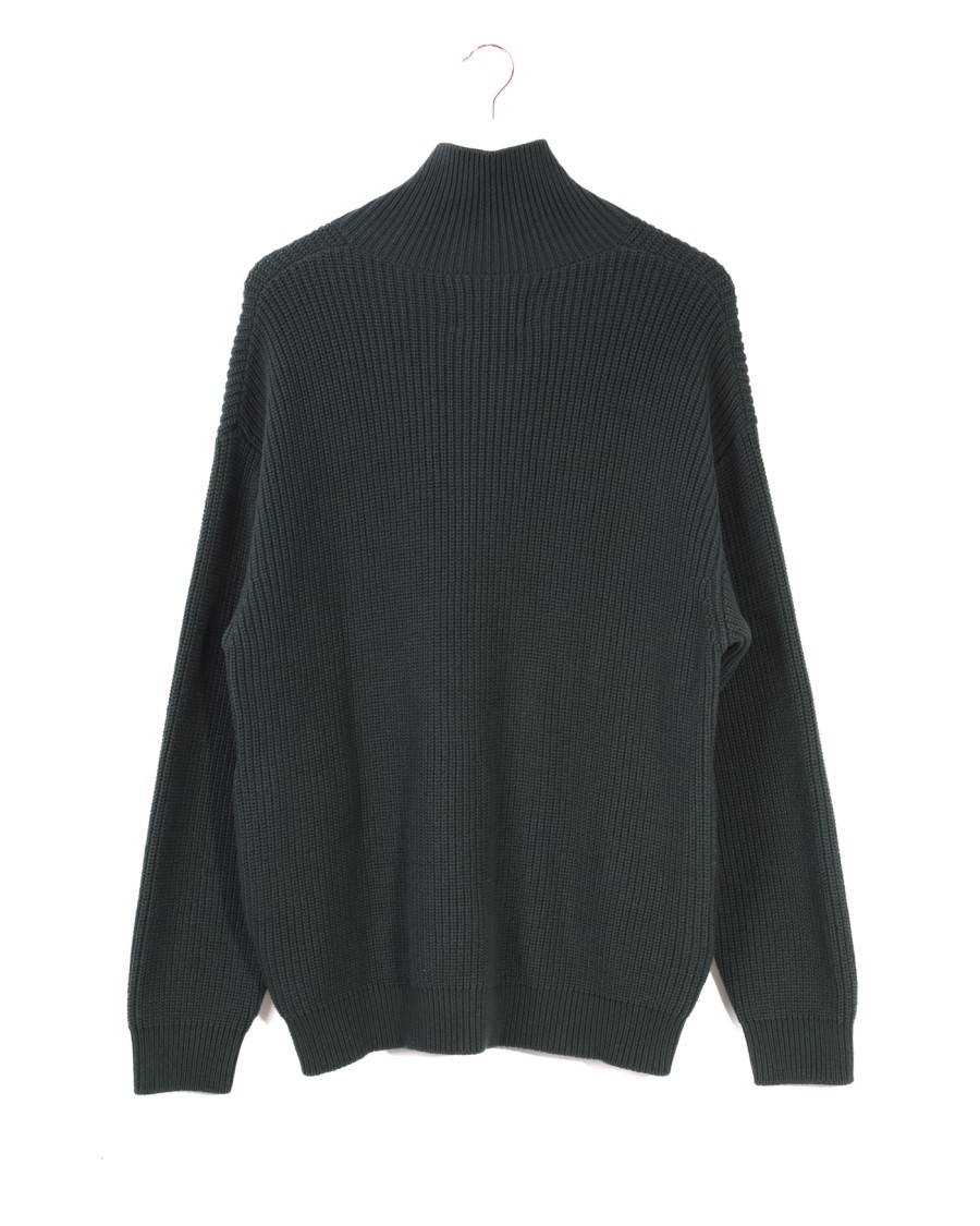 Wax London Textured Ribbed Cardigan With High Collar