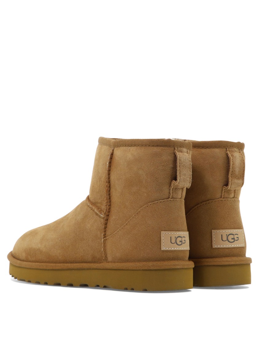 Ugg Short Suede Ankle Boots In Brown