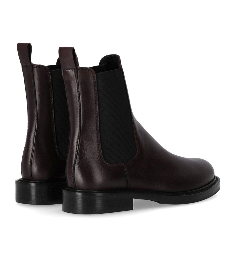 Guglielmo Rotta Peg Burgundy Chelsea Boot In Burgundy