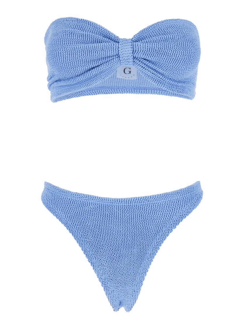 Hunza G Tina' Blue Sleeveless Bikini