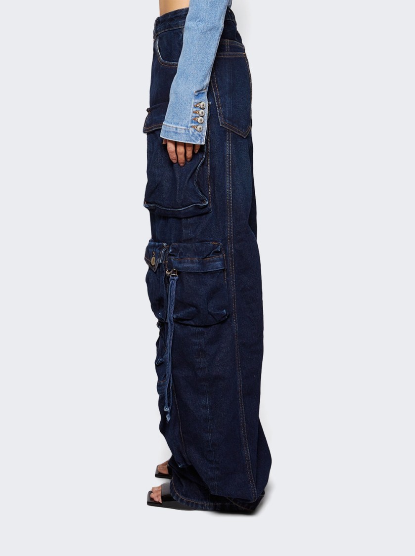 MAGDA BUTRYM MAGDA BUTRYM ULTRA CROPPED SCOOP DENIM JACKET