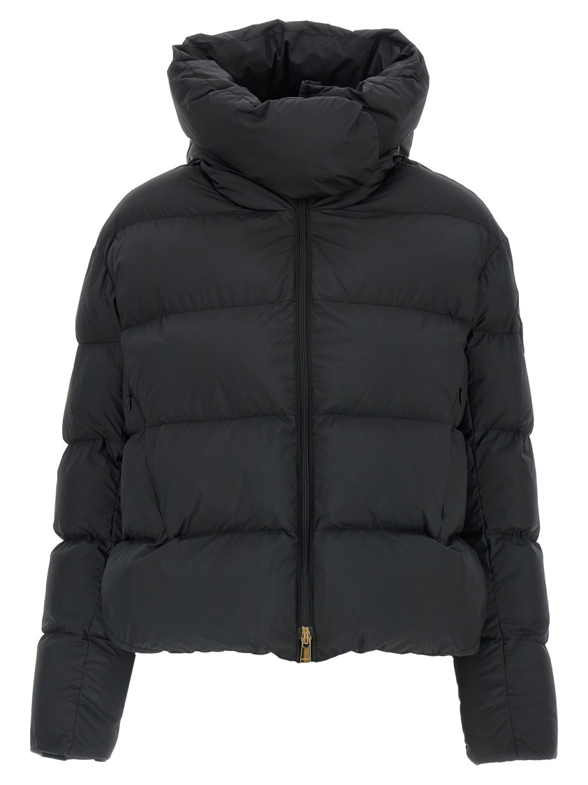 Pinko Quilted High-neck Puffer Jacket In Black