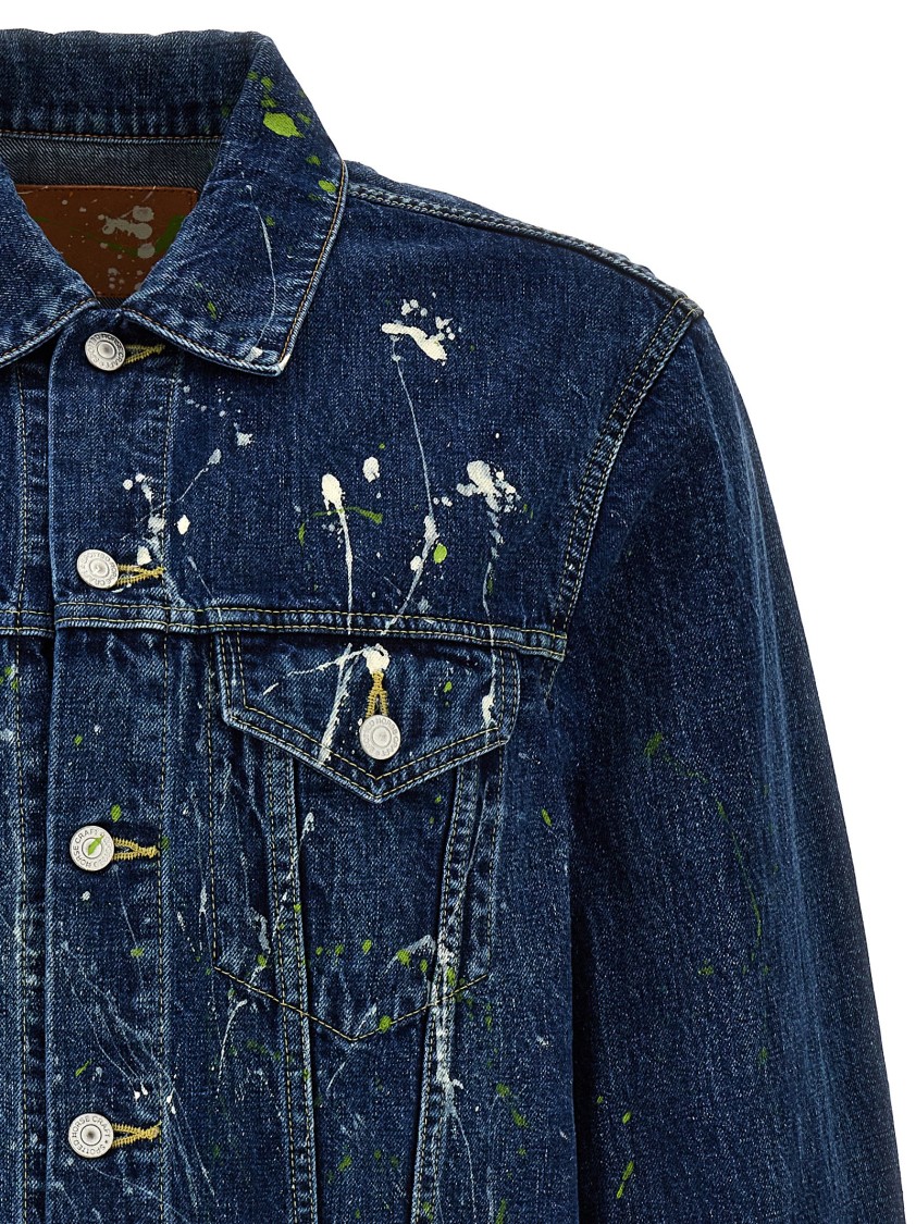 Yohji Yamamoto Patent Stain Jacket Casual Jackets And Parka Blue In Black
