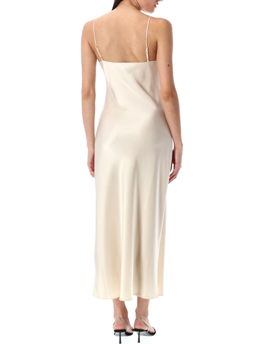 Shop Polo Ralph Lauren Satin Midi Slip Dress