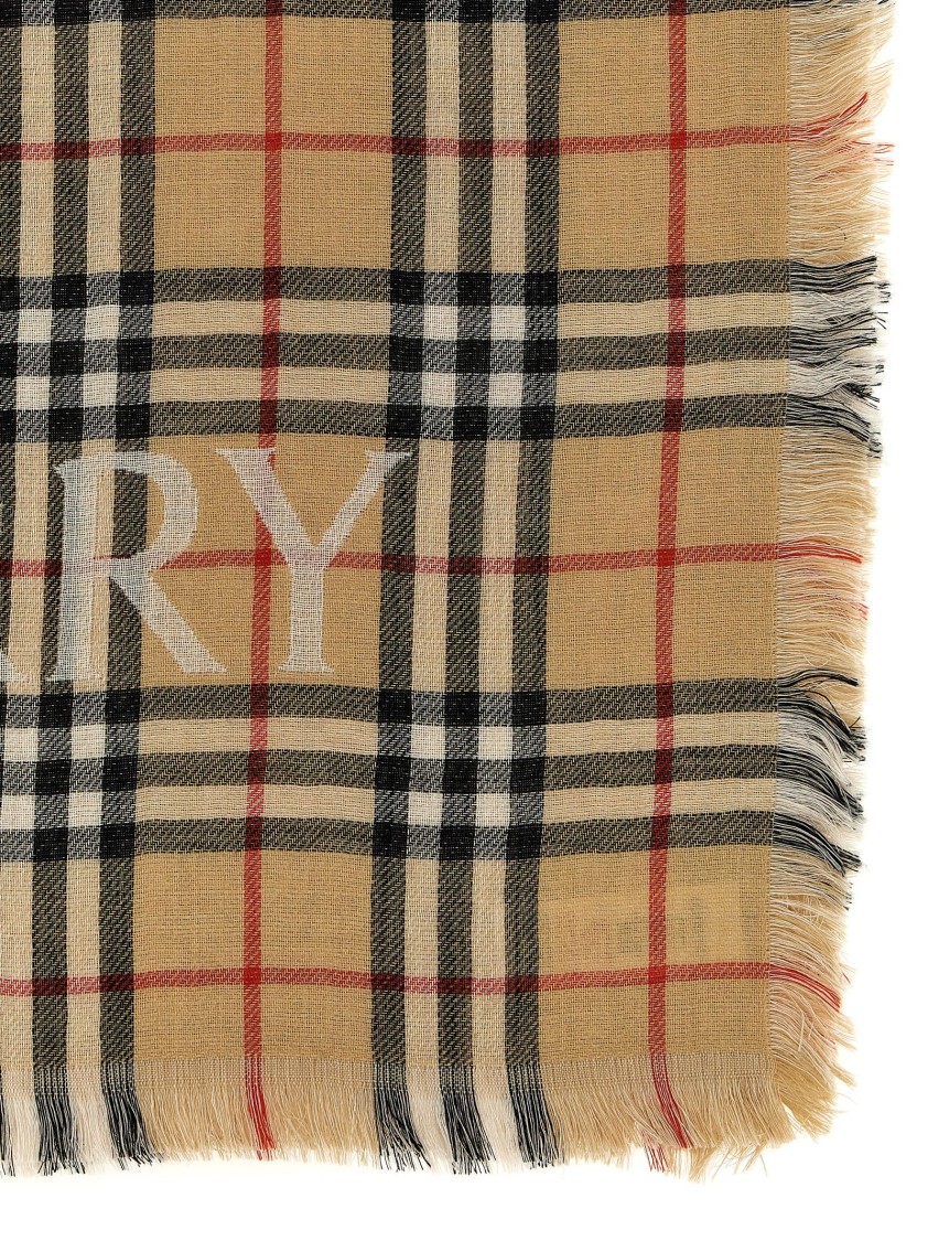 Burberry Check Wool Scarf