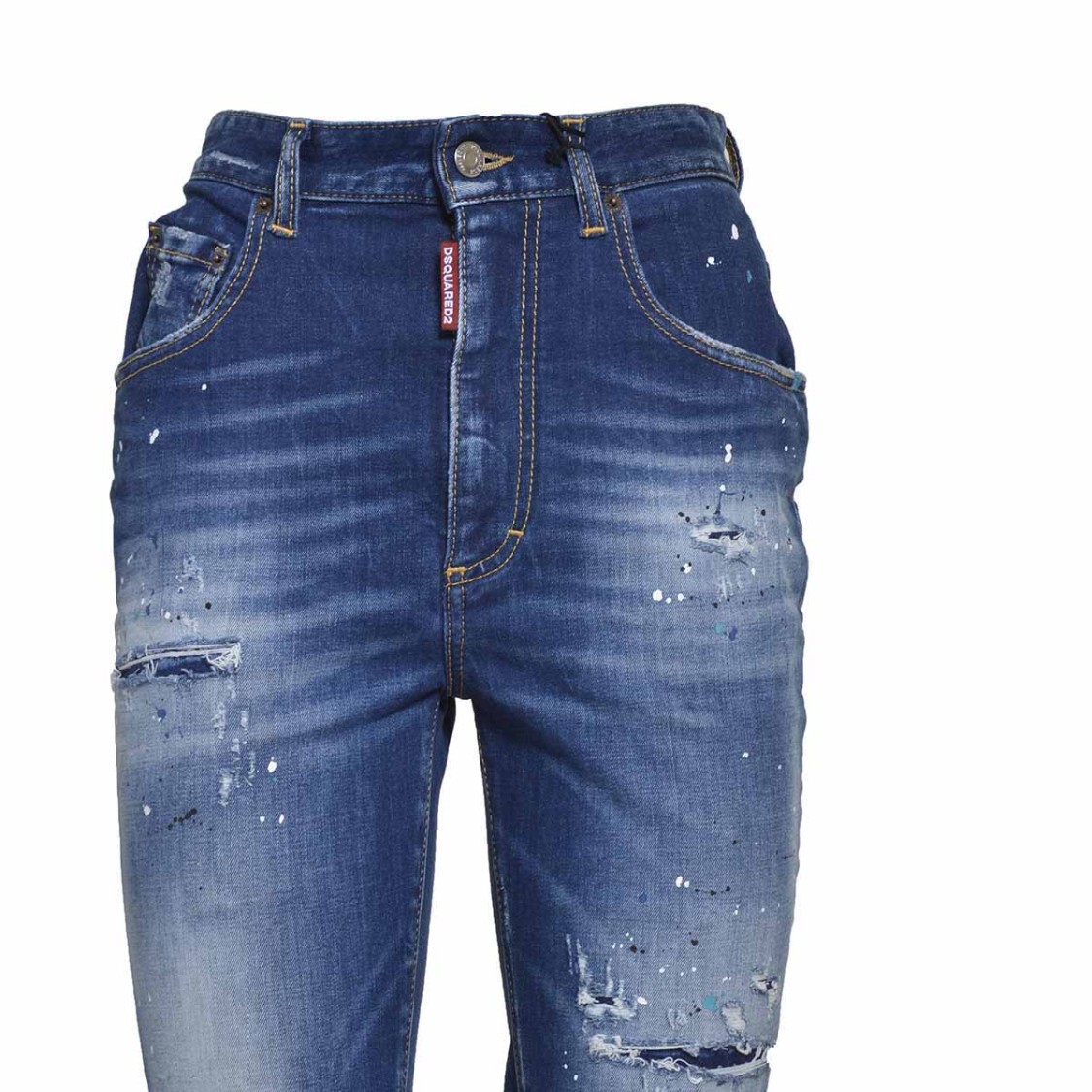 デニム・ジーパン Dsquared2 Blue High Waist Bell Bottom Jeans Dsquared2 Blue High Waist Bell Bottom Jeans | THE LIST