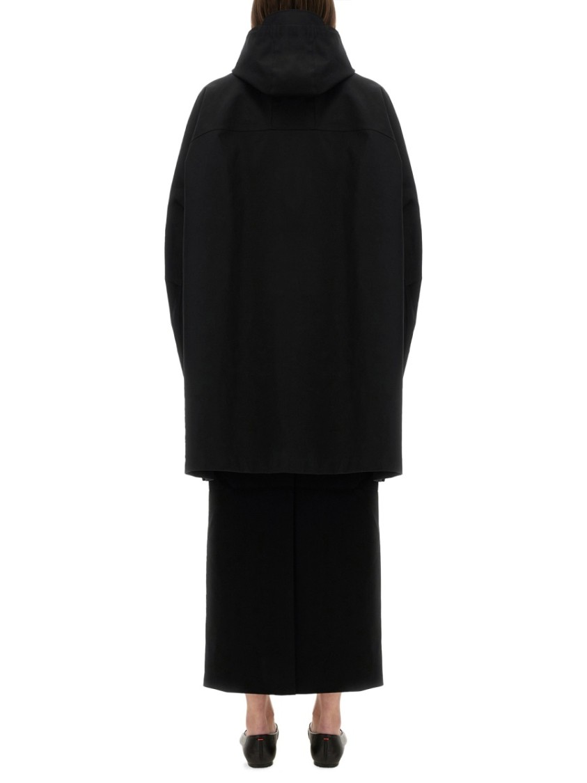 Lemaire Waterproof Jacket With Hood In Black