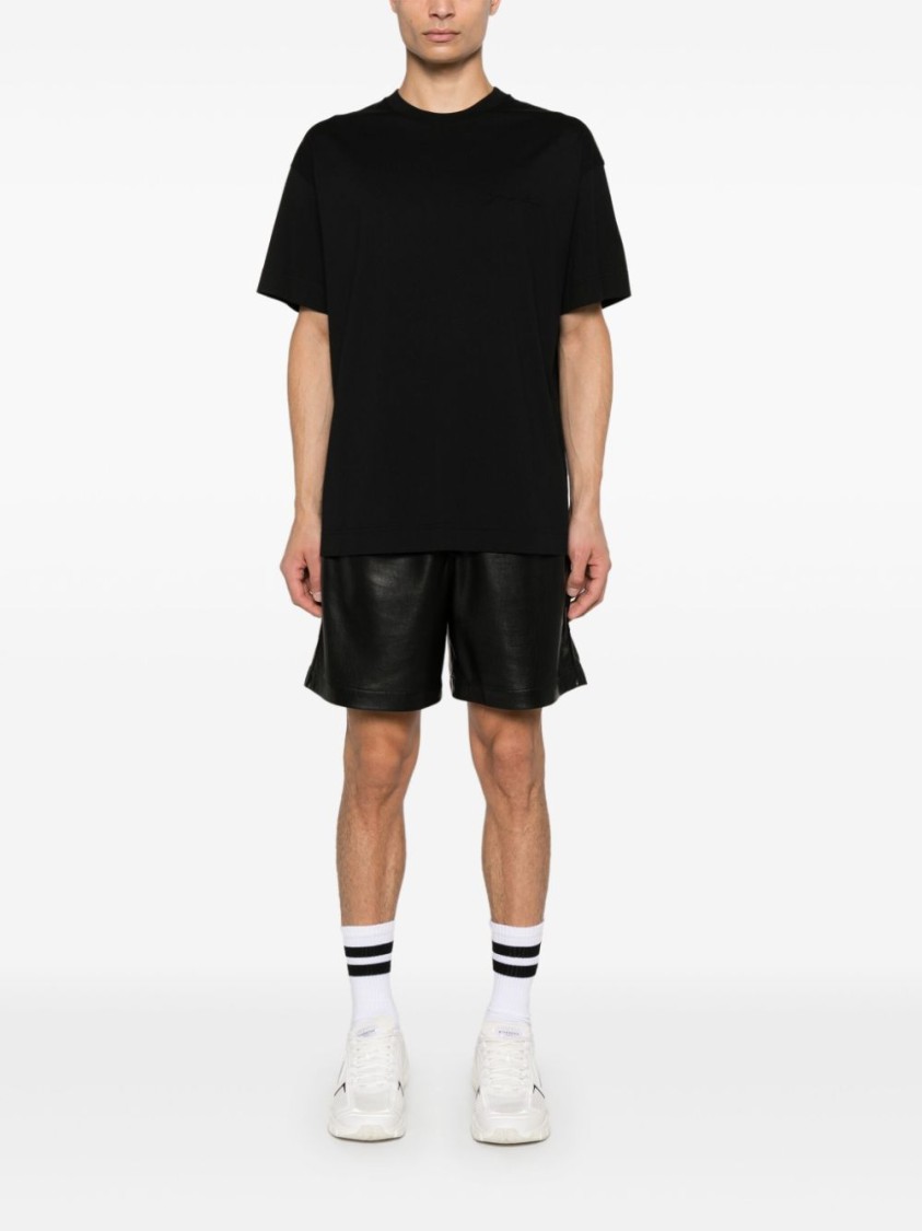 Givenchy Logo-embossed T-shirt In Black