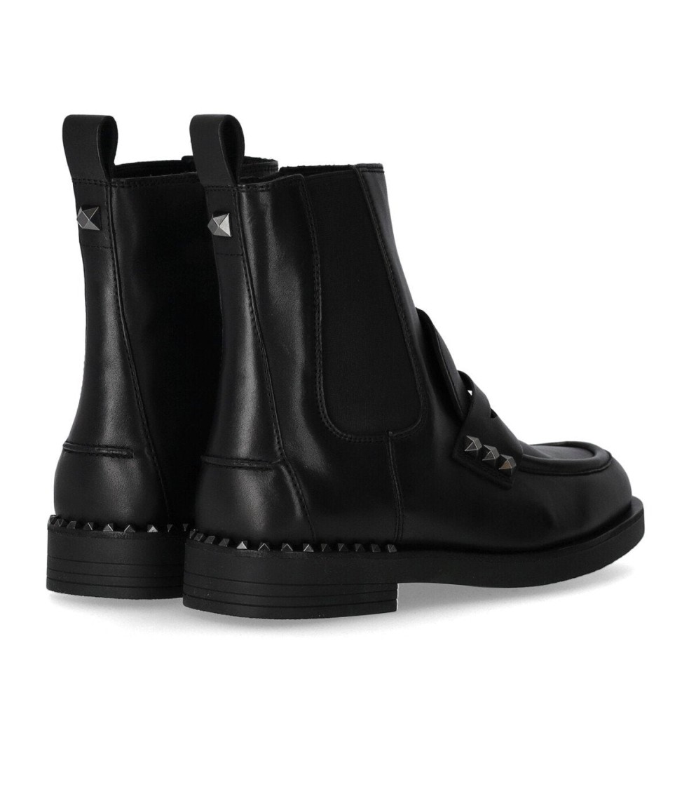 Ash Wings Studs Black Chelsea Boot In Black