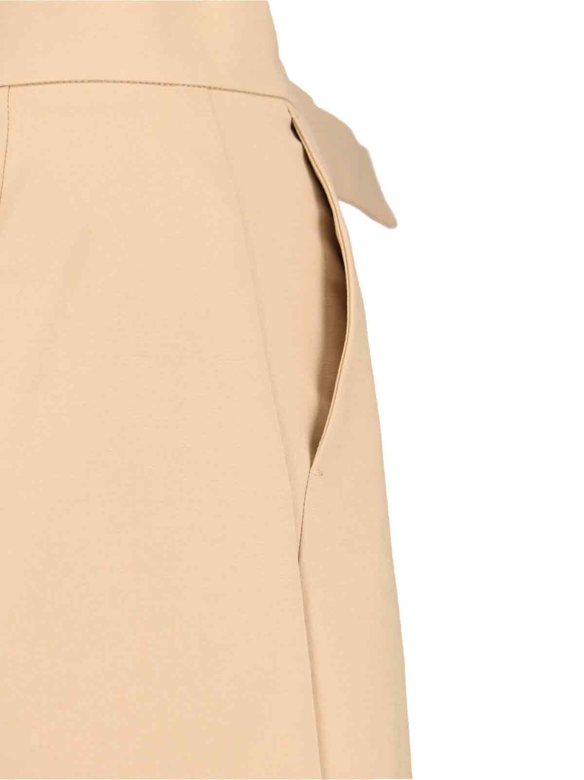 Max Mara Straight Leg Trousers High Waist In Neutral
