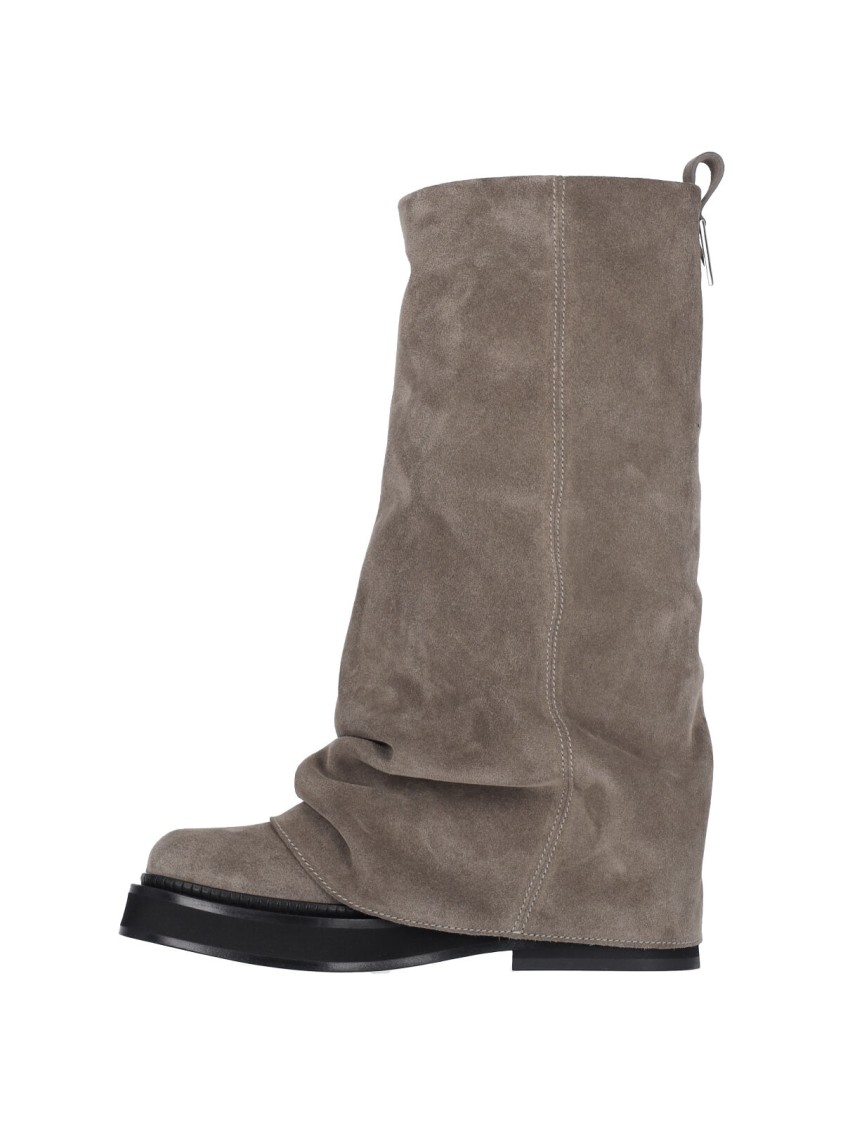 Shop Attico The "robin" Combat Boots – Taupe