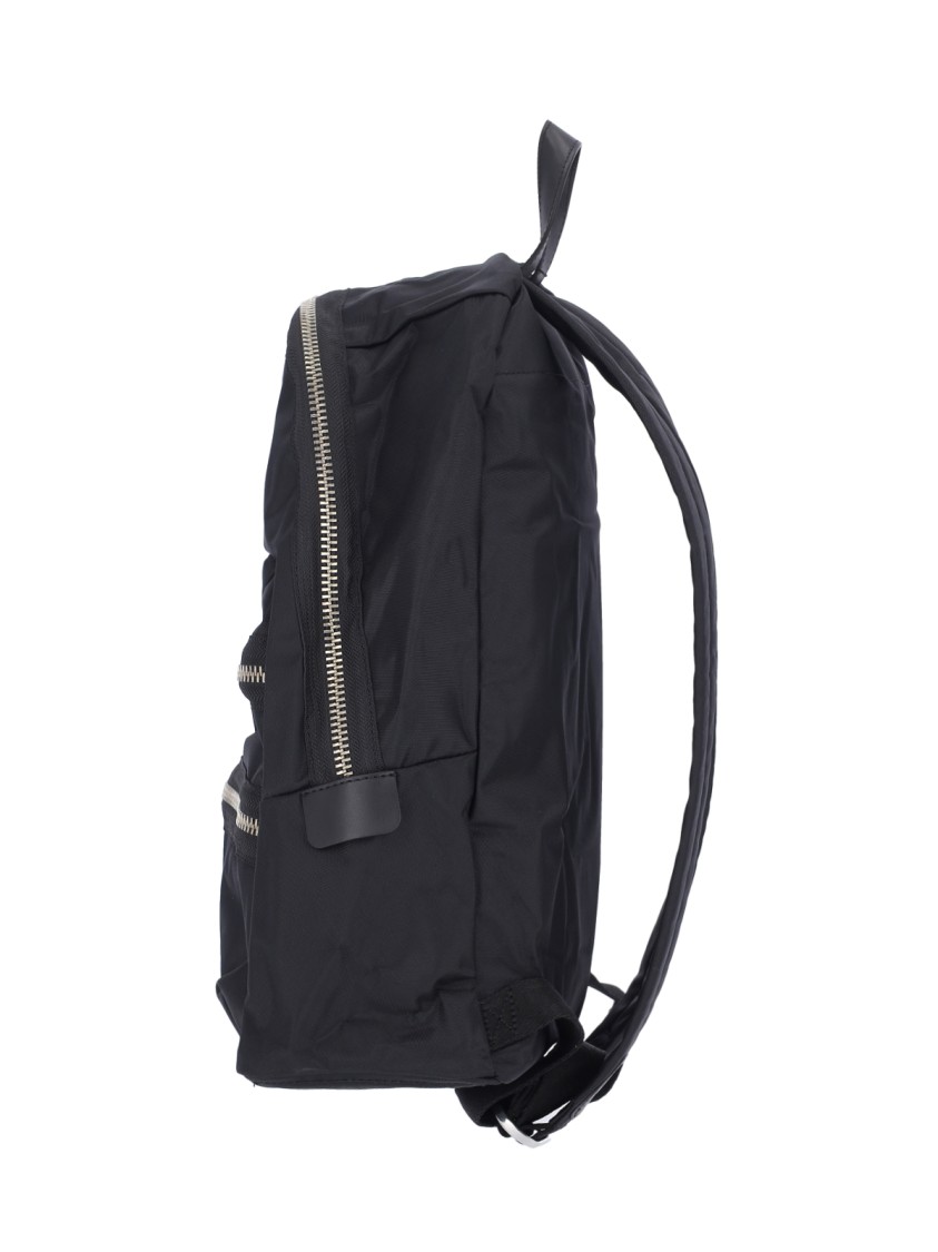 Marc Jacobs Large Black Nylon Backpack With Leather Accents In Black
