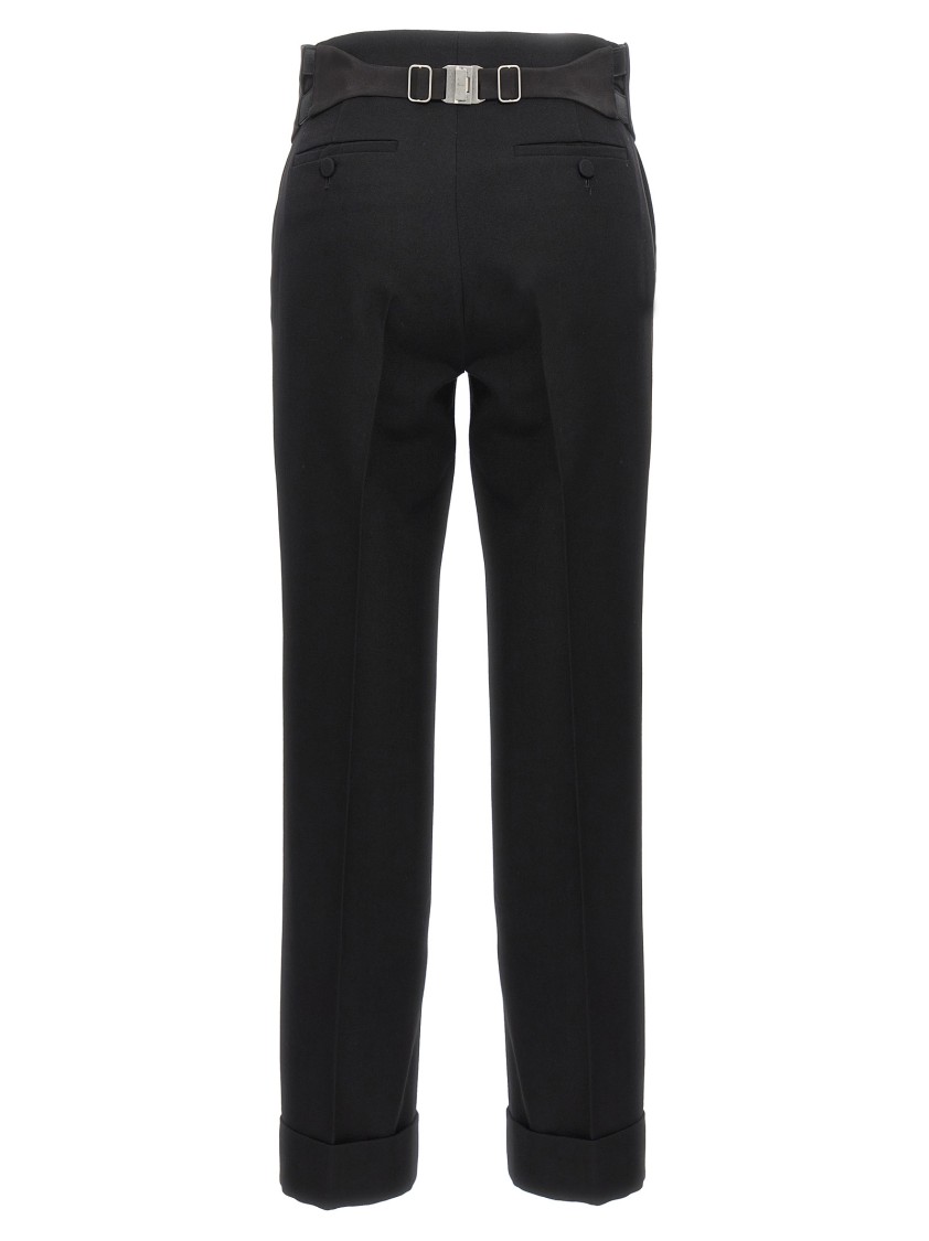 Gucci New Barathea Wool Pants In Blue