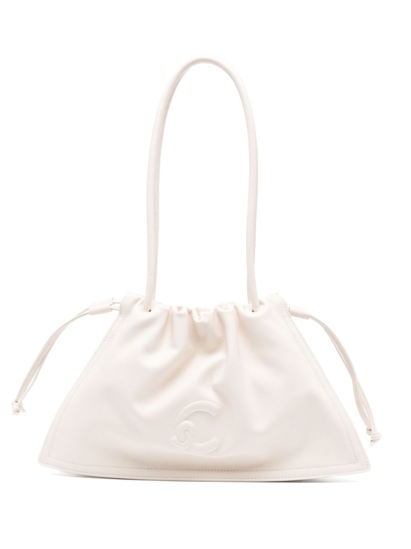COCCINELLE COCCINELLE TRIANGULAR SHOULDER BAG WITH DRAWSTRING CLOSURE