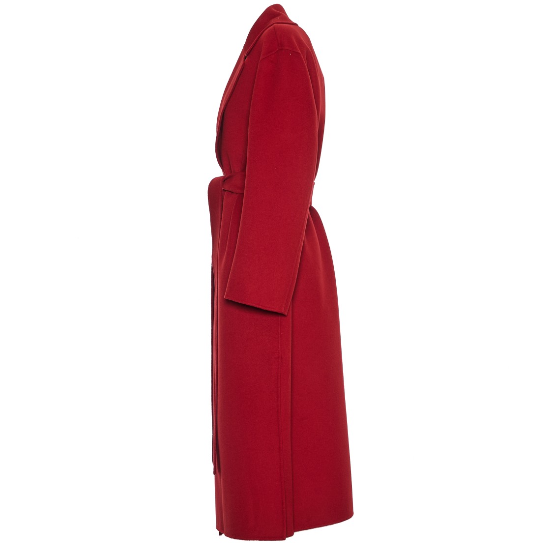 Shop Max Mara Robe Silhouette Midi Coat With Double-faced Wool