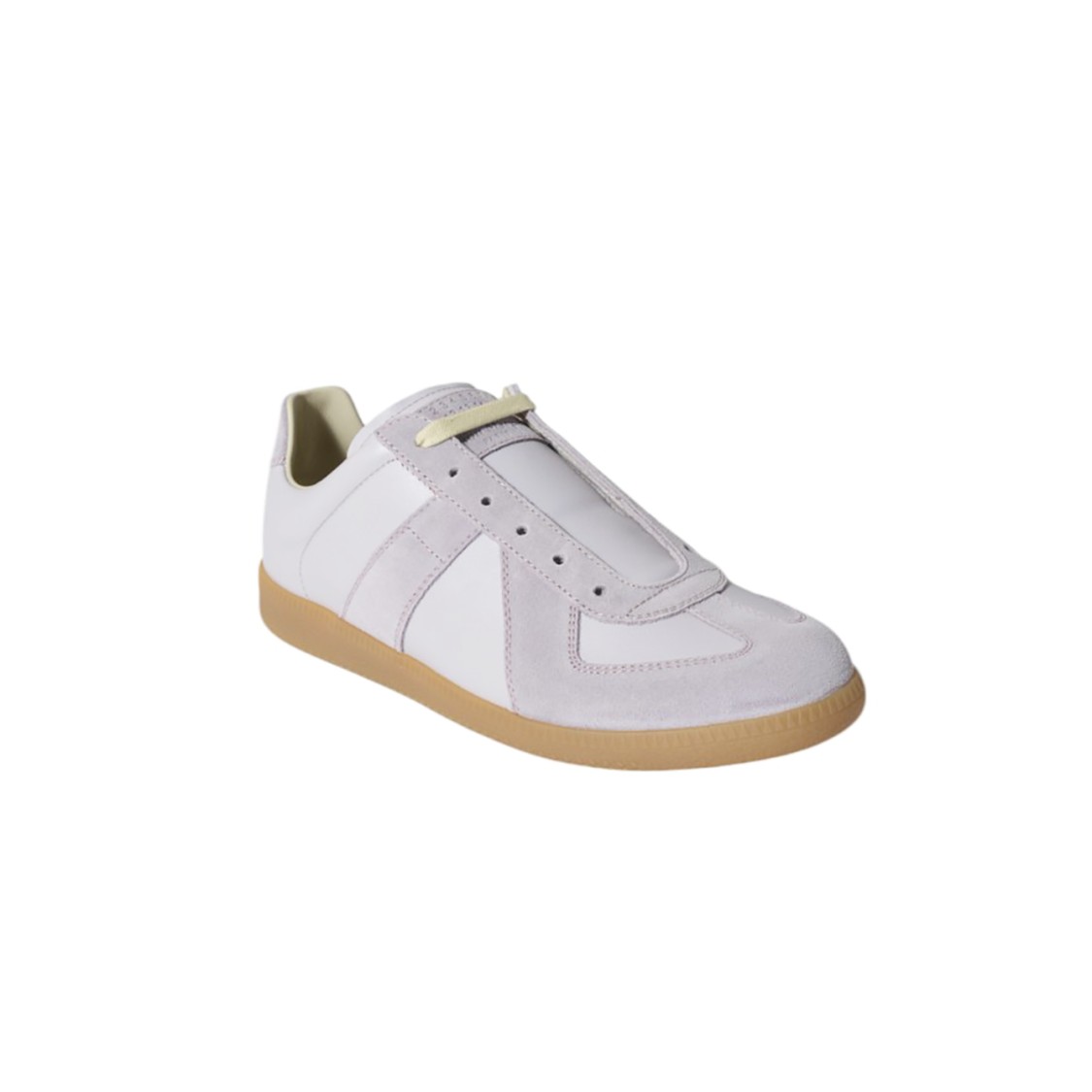 Maison Margiela Replica In Nappa Lilla Sneakers In White
