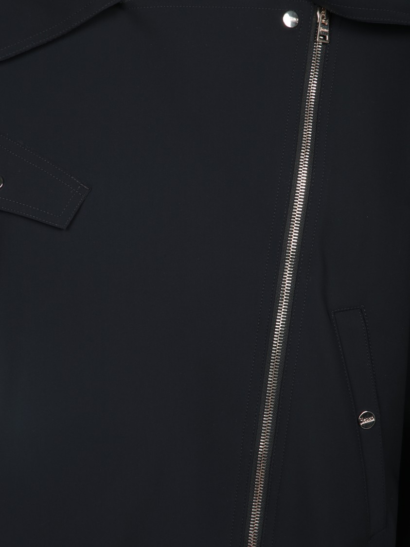 HERNO HERNO BIKER JACKET WITH ASYMMETRICAL ZIP CLOSURE