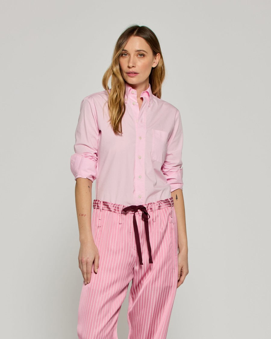 Serena Bute Johnny Fitted Shirt - Pale Pink In Pink