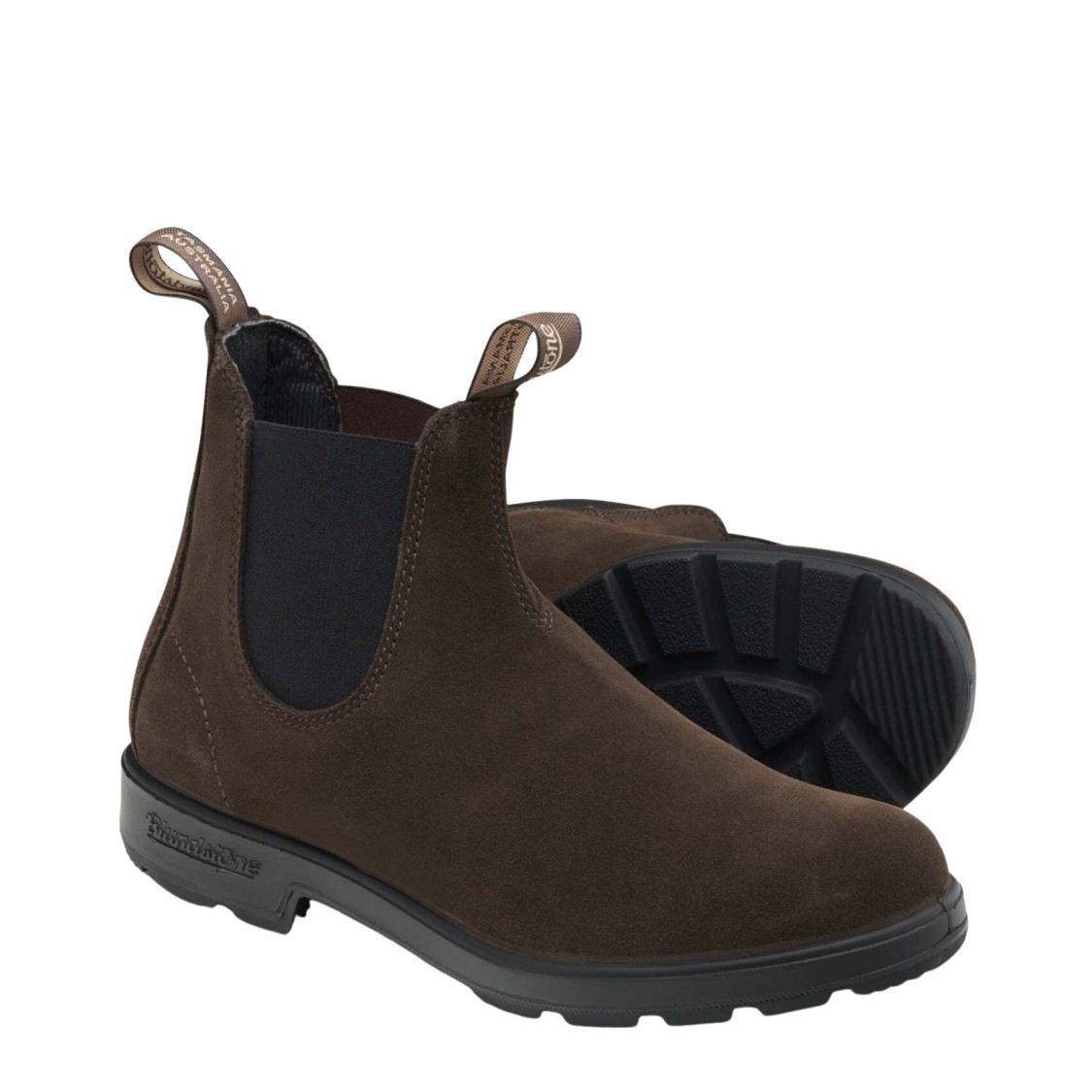 Blundstone Dark Olive 1615 Waxed Suede In Brown