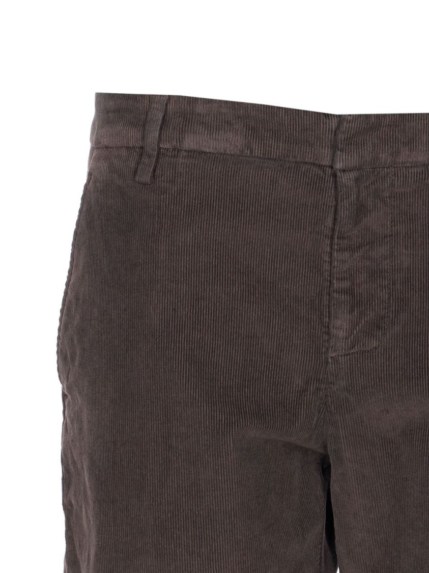 Dondup Brown Corduroy Jeans With Tailored Fit In Brown